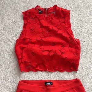 Red Two Piece Bebè Set